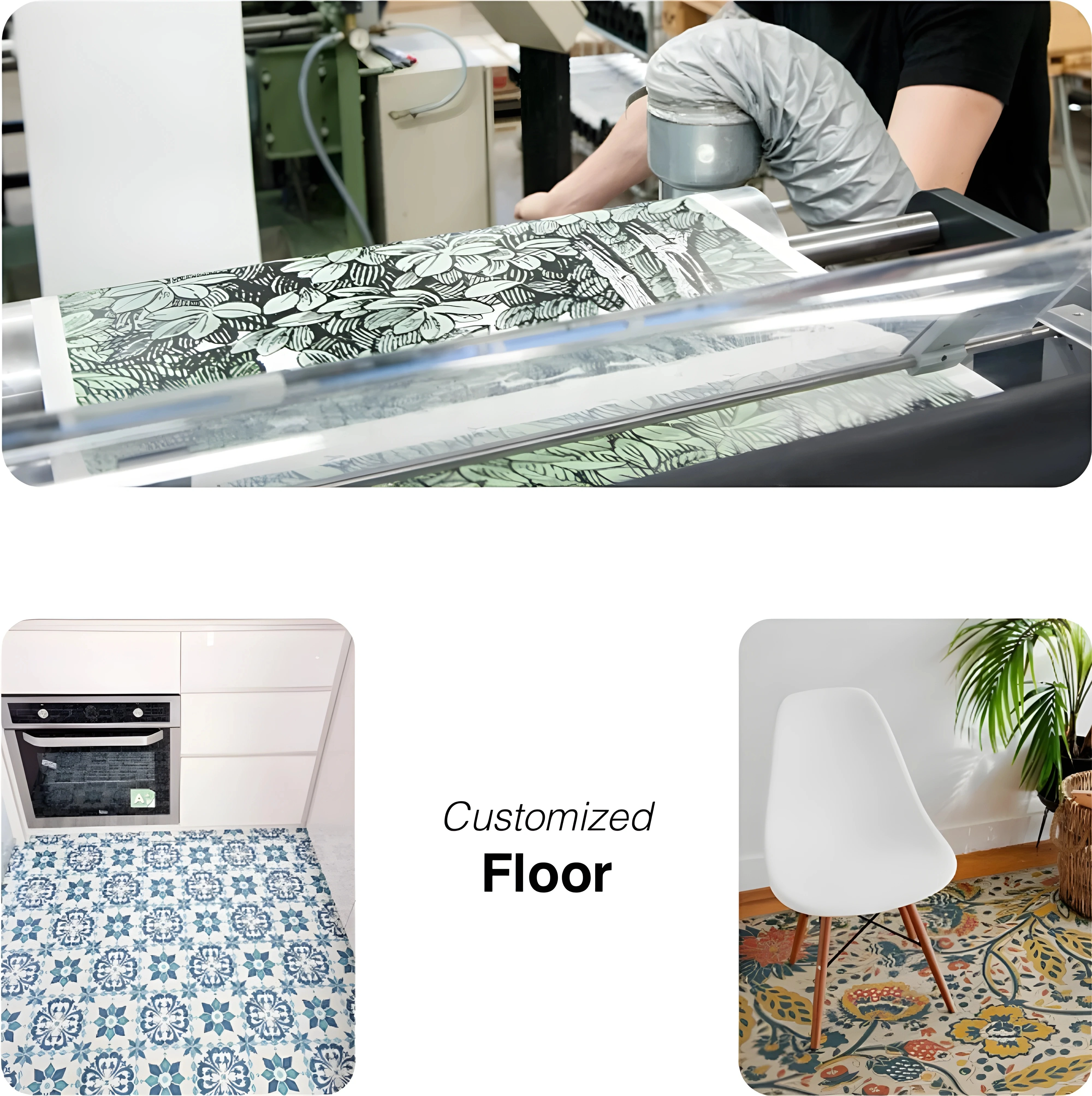 the process and examples of customized floor printing